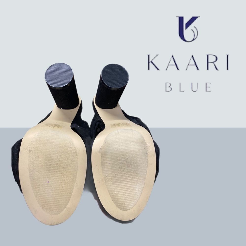 Kaari Blue "Katie" Black Knotted Pumps Sandals 10 - Picture 5 of 5